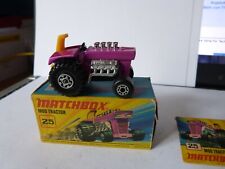  Matchbox Superfast No. 25 Mod Tractor, 1972 by Lesney, in OVP bespielt