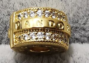 Pandora 769042C01 Sparkling Pavé Lines & Logo Clip Charm S925 ALE