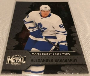 2020-21 Upper Deck Metal Universe Hockey Alexander Barabanov Maple Leafs Rookie - Picture 1 of 3