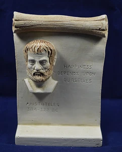 Aristoteles Skulptur Plakette Antik Griechischer Philosoph Artefakt - Bild 1 von 1