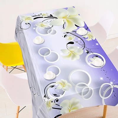 3D Circle 44 Tablecloth Table Cover Cloth Birthday Party AJ WALLPAPER UK Lemon - Image 1 of 4