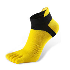 Men Five Toe Socks Cotton Solid Sports Trainer Running Finger Socks Breathable