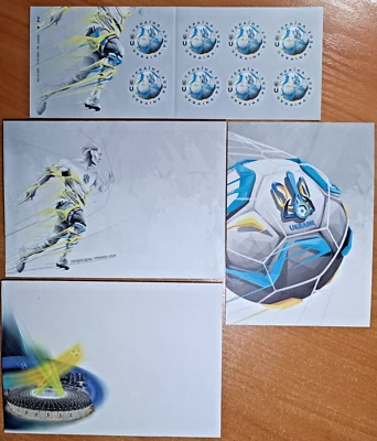 UCRANIA 2024 Fútbol Euro 2024 “¡Ucrania, avanza!” Juego completo + cubierta de bonificación Foto 1 de 4