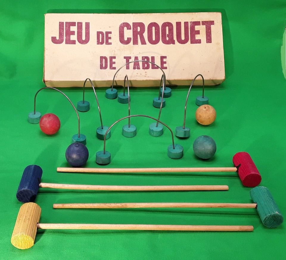 ANCIEN JEU DE CROQUET DE TABLE - Photo 1/1