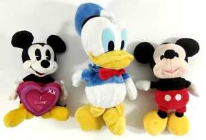 Lot de 3 Peluches Plush officielle Disney Donald Duck 30cms Mickey 20cms Nicotoy - Photo 1/3