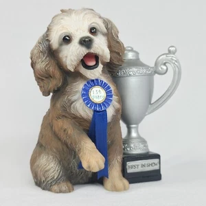 Lenox Winner Blue Ribbon Trophy Pup Sculpture Puppy Dog - Picture 1 of 5
