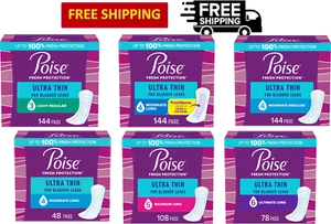 Poise Ultra Thin Incontinence & Postpartum Incontinence Pads, Size 3, 4 & 5 - Picture 1 of 37