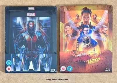 ANT-MAN - UK EXCLUSIVE LENTICULAR 3D + 2D BLU RAY STEELBOOK COLLECTION - NEW - Image 1 of 4