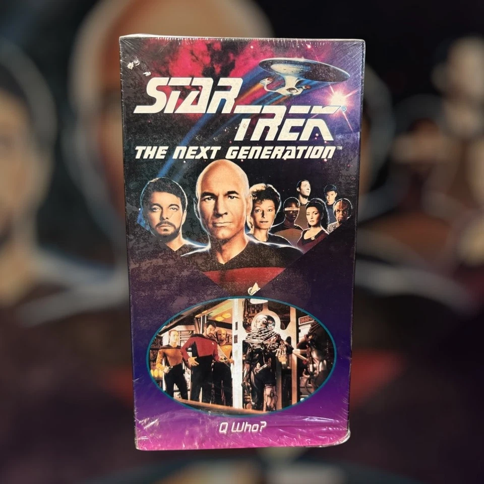 Star Trek The Next Generation VHS 1990 Sci-Fi Q Who? Paramount - Image 1 of 1