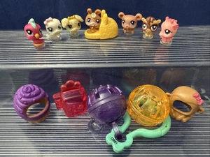 Littlest Pet Shop Teensies Teeniest Tiniest 7 Haustiere + Zubehör Vogel Bär Robbe - Bild 1 von 7