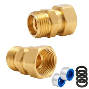 XNTONG Upgraded No-Leak Easy-Rotate 2 Pack Garden Hose Swivel Connector, 3/4 ... - Picture 1 of 7