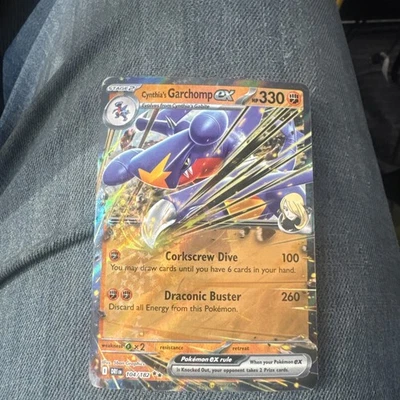 Pokémon TCG Cynthia's Garchomp EX Holo Card 104/182 Sv10: Destined Rivals - Image 1 of 2