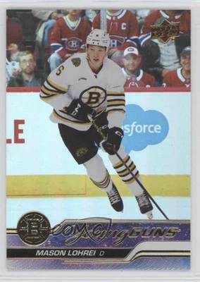 2023-24 Upper Deck Series 2 Young Guns Silver Foil Mason Lohrei #497 Rookie RC - Image 1 of 2