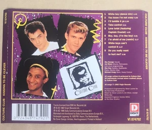 Culture Club Kissing to Be Clever CD Album NO CASE CD & INLAYS ONLY  - Bild 1 von 3