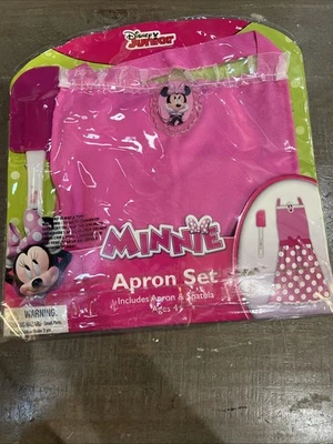 Disney Junior Minnie Mouse Apron Kitchen Set(Apron & Spatula) Ages 4+ - Image 1 of 4