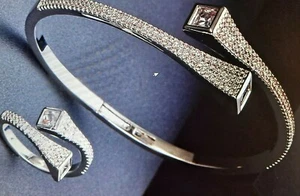 Luxus Einzigartiges Afrikanisches Armreif Ring Set Schmuck Sets für Frauen Hochzeit - Bild 1 von 2