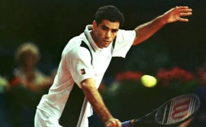 ● RARE PETE SAMPRAS ATP FINALS 1997 TENNIS POLO SHIRT NIKE SIZE MEN'S ADULT L ● - Picture 1 of 18