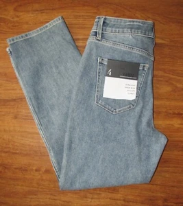 White House Black Market Straight Leg Highrise Curvy Crop Blue Jeans Size 4 NEW - Picture 1 of 4
