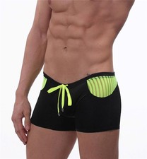 mens square cut swimwear cheap