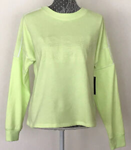 Neon Green Highlighter Yellow Sweatshirt Dream No Boundaries Size S S NWT