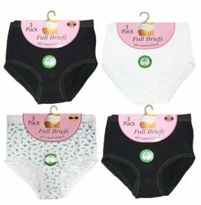 6 Paia Slip Donna Completo Mamma 100% Cotone Mutande Intimo Taglie UK Nuovo Lotto - Foto 1 di 1