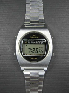 Reloj Pulsera Digital RICOH Riquartz Alarma Cronógrafo ((LEER)) - Imagen 1 de 9