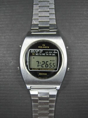 RICOH Riquartz Alarm Chronograph Digital Wristwatch ((READ)) - Image 1 of 4