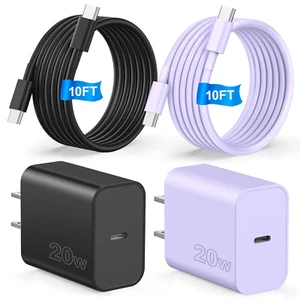 Compatible with Iphone 16 Fast Charger,2Pack USB C Wall Charger,Type C Block wit - Picture 1 of 12