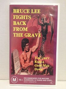 BRUCE LEE FIGHTS BACK FROM THE GRAVE ~YOU CAN'T KEEP A GOOD MAN DOWN ~ VHS VIDEO - Picture 1 of 3
