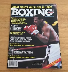 Boxing Scene Magazine March 1986 Michael Spinks Cover No Label Newsstand - Picture 1 of 2