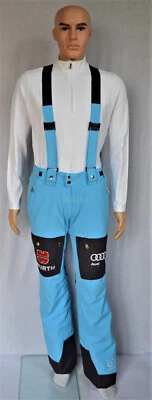 BOGNER HERREN DSV TEAM SKIHOSE BLAU mit TRÄGER Stretch UVP 1199 € Gr 48L 50 NEU