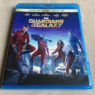 Marvel: Guardians of the Galaxy 1 (3D Blu-ray 2-Disc Set) Superhero Comedy Pratt - Image 1 of 4