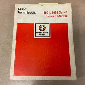 Allison 5001 6001 Series TALLER DE SERVICIO REPARACIÓN O/H MANUAL Transmisión pn SA1866 - Imagen 1 de 6