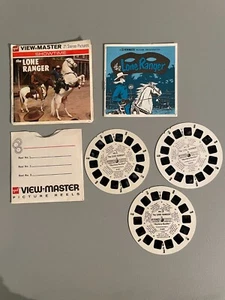Vintage View Master 3 Reel Set 1956 The Lone Ranger GAF Packet #B 465 Free SHIP - Picture 1 of 3