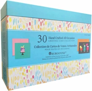 Burgoyne 30 Elegant Hand Crafted ALL OCCASION 3D Cards w/ Matching Envelopes New
