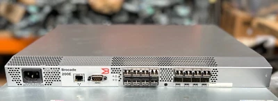 Brocade SilkWorm 200E Fibre Channel Ethernet Switch l 16 Ports Rack Mountable - Image 1 of 3