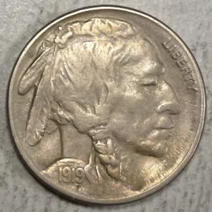 1919-S Buffalo Nickel, Choice Extremely Fine 0206-15 - Picture 1 of 3