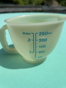 Vintage Tupperware Spielzeug 1 Tasse Messschüssel Tuppertoys # 1402 blau & gelb USA - Bild 1 von 10