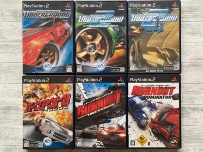 SONY PS2 Need For Speed Underground & Burnout 3 & Revenge & Dominator from Japan - Image 1 of 4
