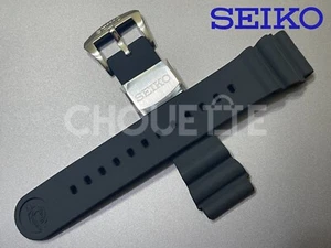 OEM Seiko Prospex 22mm Black Silicone Watch Band Strap for SRPB53JC, 4R35-01V - Picture 1 of 10