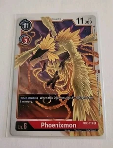 Phoenixmon BT2-019 Rare - Red - Digimon CCG 1.5 - English NM - Picture 1 of 2