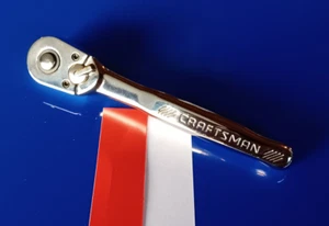 Craftsman USA 1/4" 90 Tooth Ratchet - Quick Release - Polished Chrome CMMT86001 - Picture 1 of 2