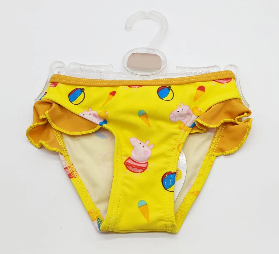 Maillot De Bain Slip Jaune Peppa Pig Taille 12 Mois Swimsuit - Photo 1/1