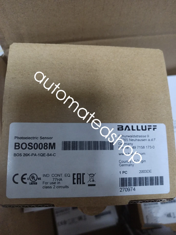 BOS008M BOS 26K-PA-1QE-S4-C Specular sensor brand new Shipping DHL or FedEX - Image 1 of 1