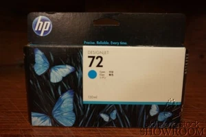 New Sealed Box Genuine OEM HP 72 High Yield Cyan Ink Cartridge C9371A APR 2018 - Picture 1 of 6