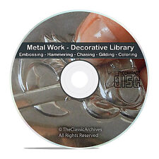Decorative and Art Metal Work Embossing Hammering Repousse Books Cd Dvd V74