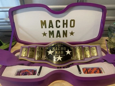 RARE 2020 WWE WWF MACHO MAN RANDY SAVAGE SPECIAL CASE LEGACY CHAMPIONSHIP BELT ! - Image 1 of 4