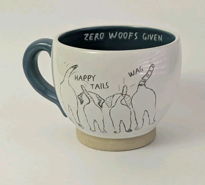 Linda taza caprichosa para perro Zero Woofs dada grande taza de té de café de 17 oz Foto 1 de 4