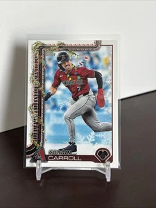 2025 Topps Holiday Corbin Carroll Christmas Lights Image Variation SP #H158 - Picture 1 of 2