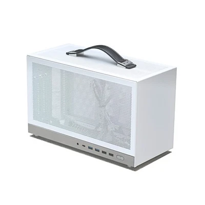 S400 Tragbares Mini-ITX-Gehäuse kostenloser PCIe Gen4 16X Riser Typ-C USB3.0 - Bild 1 von 2